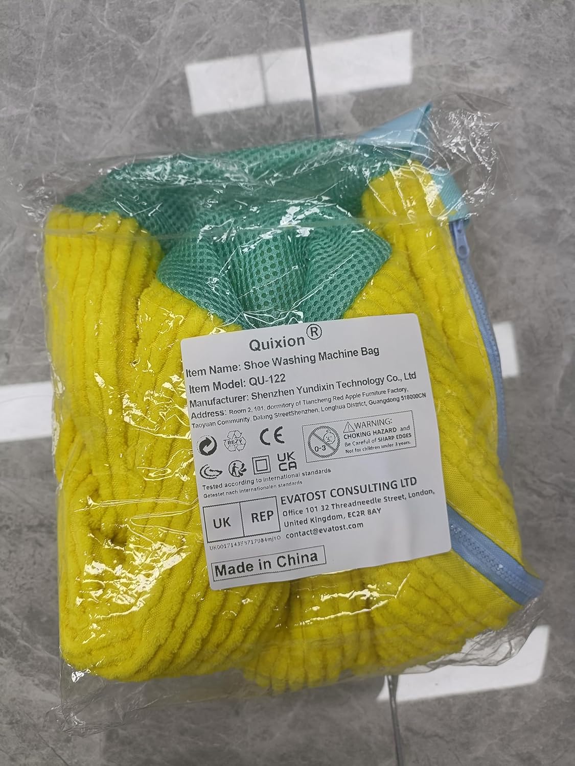 Shoe Washing Machine Bag, 1Pcs Yellow Reusable Laundry Shoe Bag Shoe Cleaning Bag, Shoe Wash Durable Bag For Washing Machine With Premium Zipper, Laundry Shoes Bag for Delicates Trainers Socks Bras.