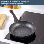 67080 Classic 28cm Frying Pan/Non-Stick Coating/Cool Touch Handle/Suitable for Induction, Electric and Gas Hobs/Black Colour