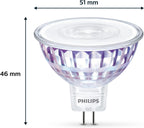 LED Light Spot [GU5.3 MR16] 7W - 50W, Warm White 2700K, 36D, Non Dimmable, Silver a, (8LDIC50P)