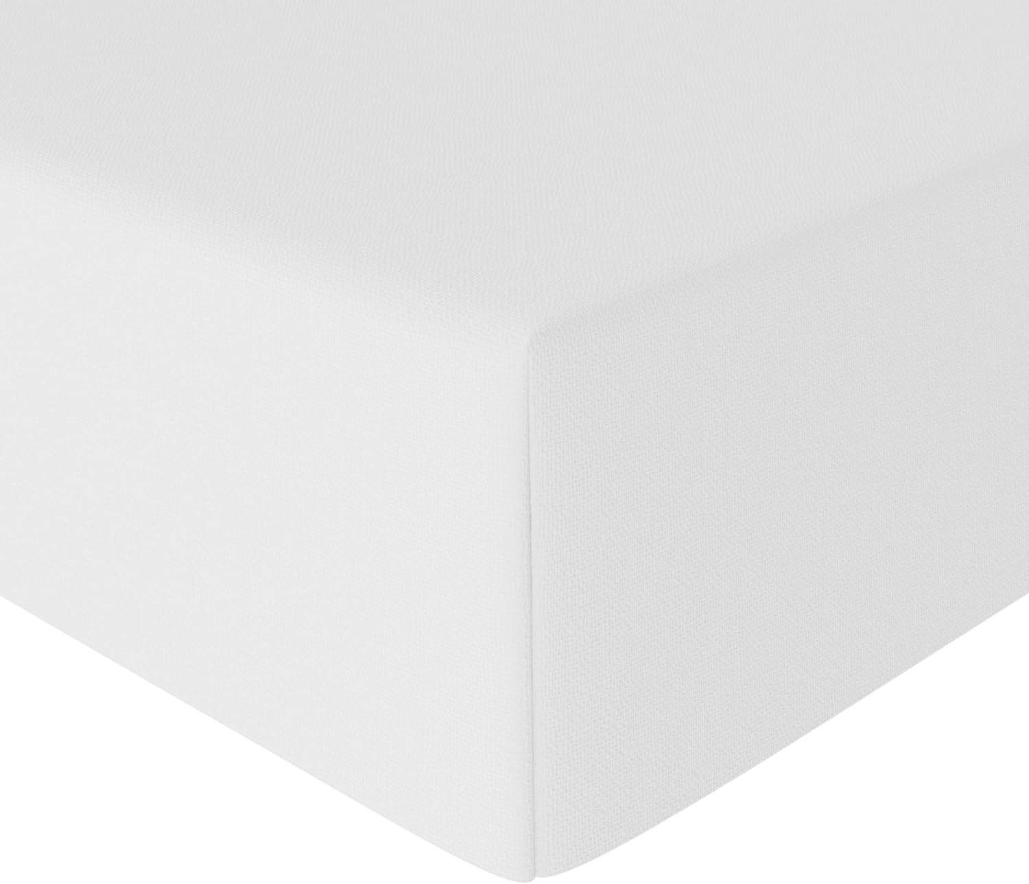 Bedding Soft Microfibre Super King Fitted Sheet with 12 inch (30 cm) Deep Pocket, 180 x 200 cm, White