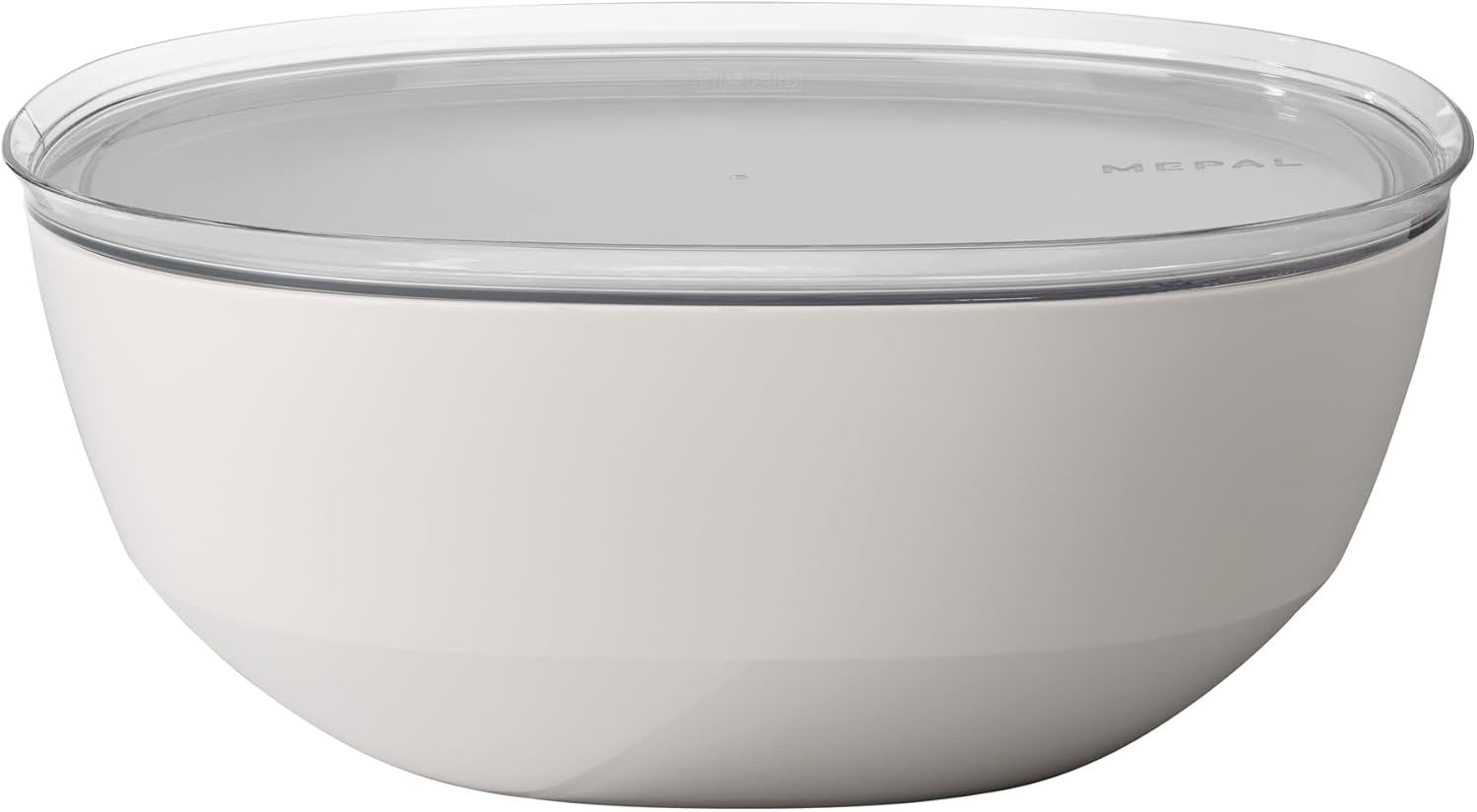 Serving Bowl with lid Silueta - Dishwasher & Microwave Resistant - Salad Bowl - Tapas Bowls - Tableware - 5000 ml - Nordic White