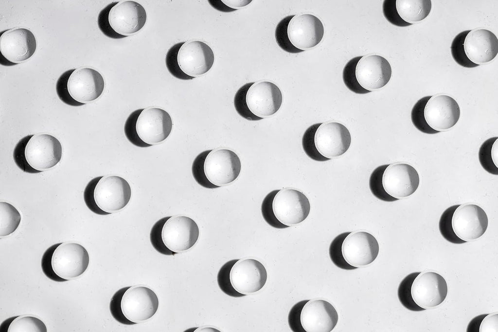 Rubagrip Square Shower Mat - Secure Grip Suction Cups for a Non Slip Shower Mat with Anti Mould and Anti-Bacterial Additive Made From Natural Rubber, 53x53cm
