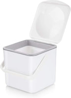 3.5L Caddy, Kitchen Food Waste Caddy, Recycle Bins for Kitchen, Multipurpose Storage Caddy, Removable Bag Retention Ring & Sturdy Handle, Choice of Colours, Made in the UK