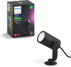 Lily White and Colour Ambiance LED Single Spotlight Extension: Smart Outdoor Lighting for Garden, Works with Alexa, Google Assistant and Apple Homekit