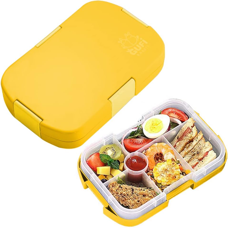 Kids Lunch Box, Bento Boxes Food Storage Container With 6 Compartments for Children Adult Work School, Suitable For Microwave
