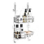Shower Caddy Over The Door, Rustproof Bathroom Shelf Organizer, SUS304 Stainless Steel Wall Rack for Dorm, Toilet, Bath and Kitchen, Black