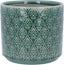 Gisela Graham Trellis Flower Design Plant Pot Cover (Green)