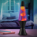 Lamp - 14.5" Autumn Dusk - The Original Motion Lamp - Yellow and Purple Liquid with Black Base - Item #2323