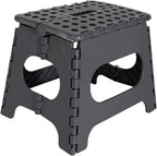 Strong Folding Step Stool 11 inch Sturdy Enough to Hold Upto 150KG Lightweight Foldable Step Stool for Adults and Kids - Opens with one Flip Great for Kitchen, Bathroom Bedroom