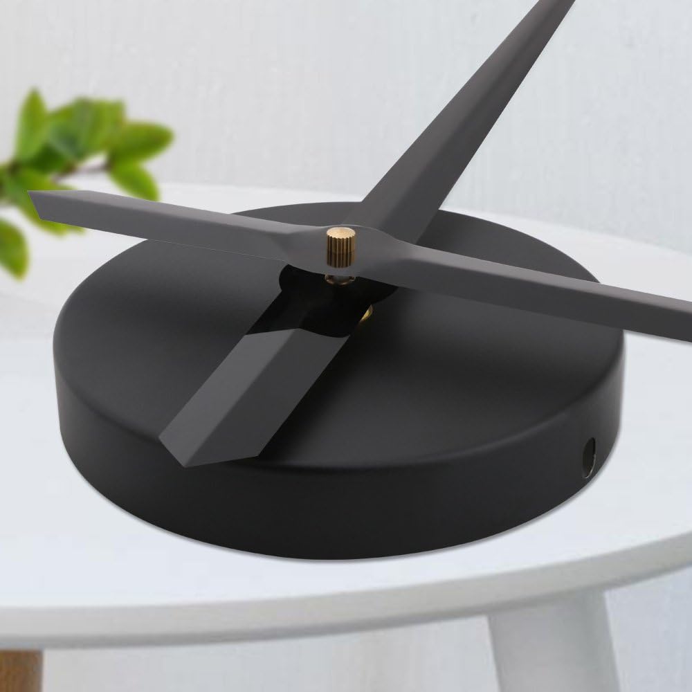 Large Clock Hands and Mechanism, Modern Black Long Hands Wall Clock, DIY Silent Movement Mechanism Battery Powered Wall Clock for Living Room Home Decoration