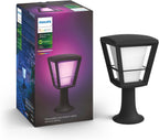 Econic White and Colour Ambiance LED Smart Garden Pedestal [Standing Lantern], Works with Alexa, Google Assistant and Apple Homekit