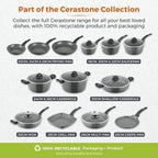 Cerastone T81222 Forged Frying Pan with Non-Stick Coating and Soft Touch Handles, Graphite, 20 cm