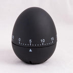 60 Minute Egg Shaped Timer, In a Black Colout with clear and easy to read White Markings, Perfect for Kitchen use and ideal for many tasks around the home