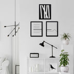 MENNTHUI 9.5x13 Black Picture Frame, Tabletop and Wall Mounting Horizontally or Vertically, Decoration for Photos, Paintings, Posters, Artwork