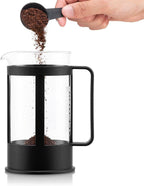 French Press Kenya - 1L / 8 Cups Manual Coffee Maker - Heat-Resistant Glass & Stainless Steel - Dishwasher Safe Cafetiere - Made in Portugal