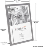 RAVENWOOD A3 (30x42cm) Black Picture Frame Acrylic (Non-Glass) Front Pack of 1