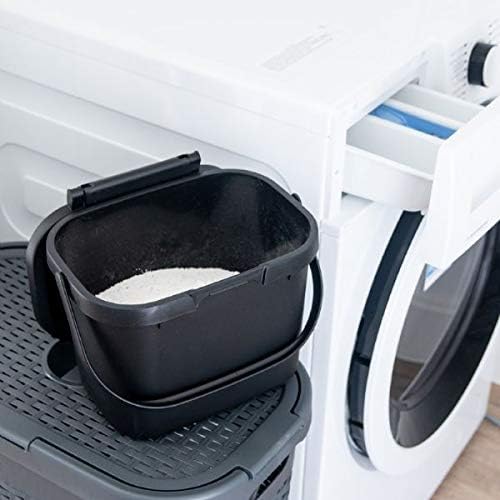 518251 Everyday Kitchen Food Waste Compost Caddy Bin, 4.5 Litre, Sliver, Metallic Silver