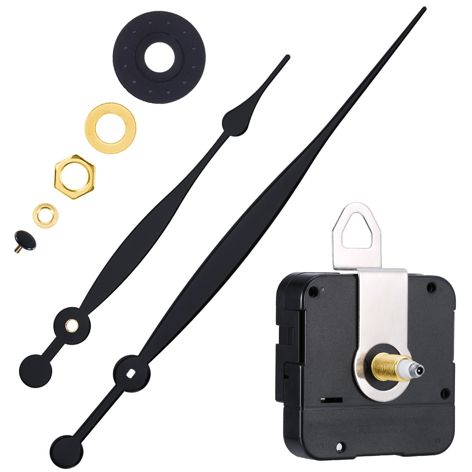 High Couple Quartz Clock Movement Replacement Parts with Long Hands and Spade Hanger 208mm/8.2 Inch Main image