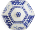 Blue Italian Floral Vase