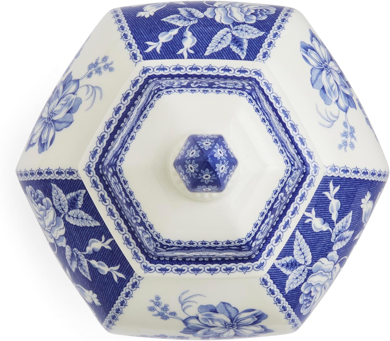 Blue Italian Floral Vase