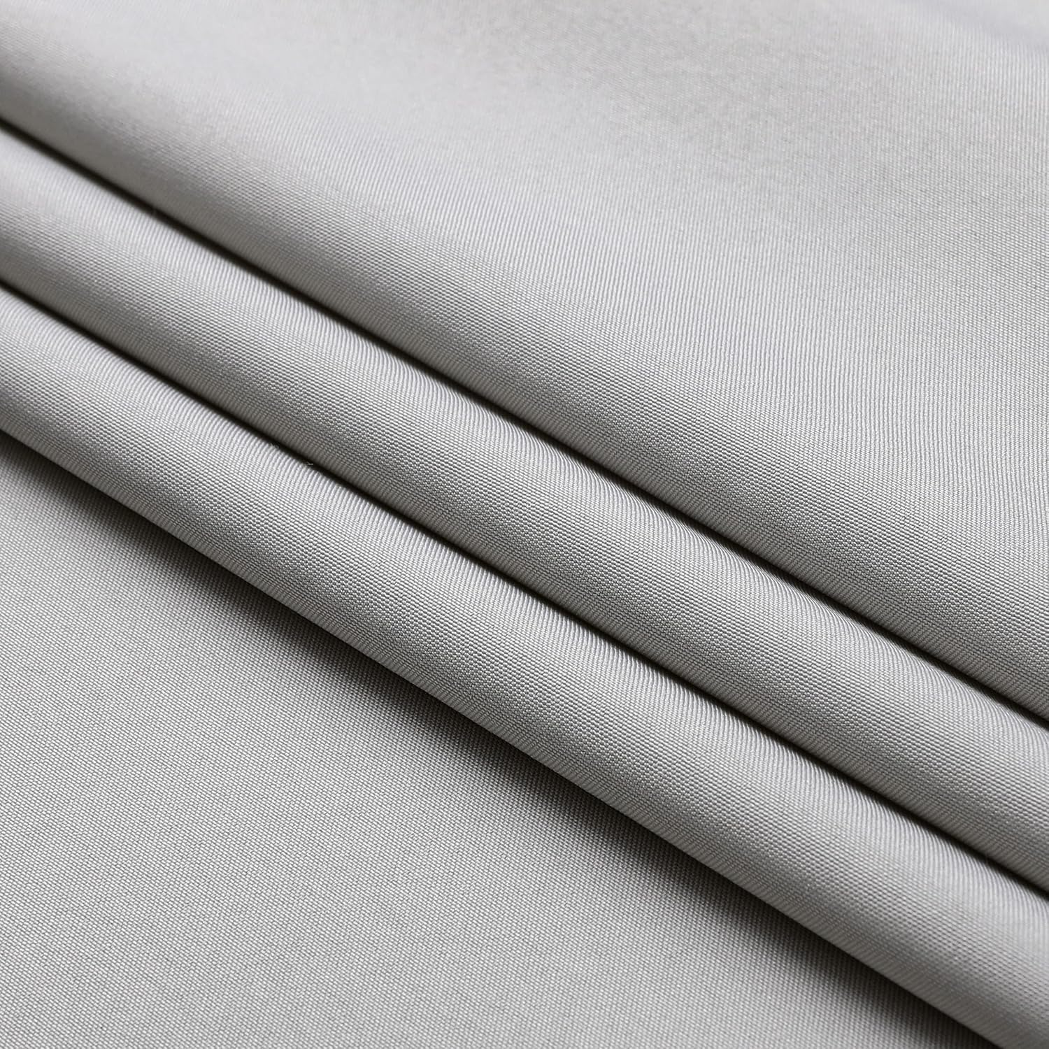 Extra Large Rectangular Fabric Tablecloth 150x300cm 59"x118" Zinc Light Grey Silver Secondary image