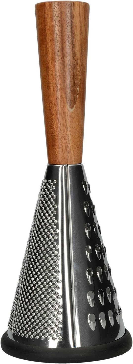 MasterClass Gourmet Cheese Small Vintage-Style Conical Cheese Grater with Wooden Handle, 11 x 11 x 28 cm (4.5'' x 4.5'' x 11'') Main image