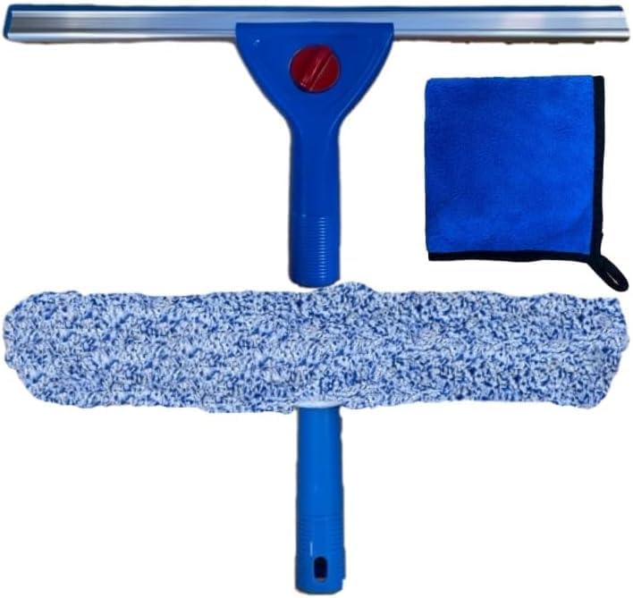 WINDOW CLEANING KIT-1 Professional Window Cleaning Combo With Extra Refills (STARTER KIT, ONE SIZE)