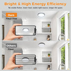 Bathroom Light, 3000K/4000K/6500K 3 Color Temperature, Waterproof IP54, Small, Round, Modern, Flush Ceiling Light for Bathroom, Kitchen, Bedroom, Hallway and More