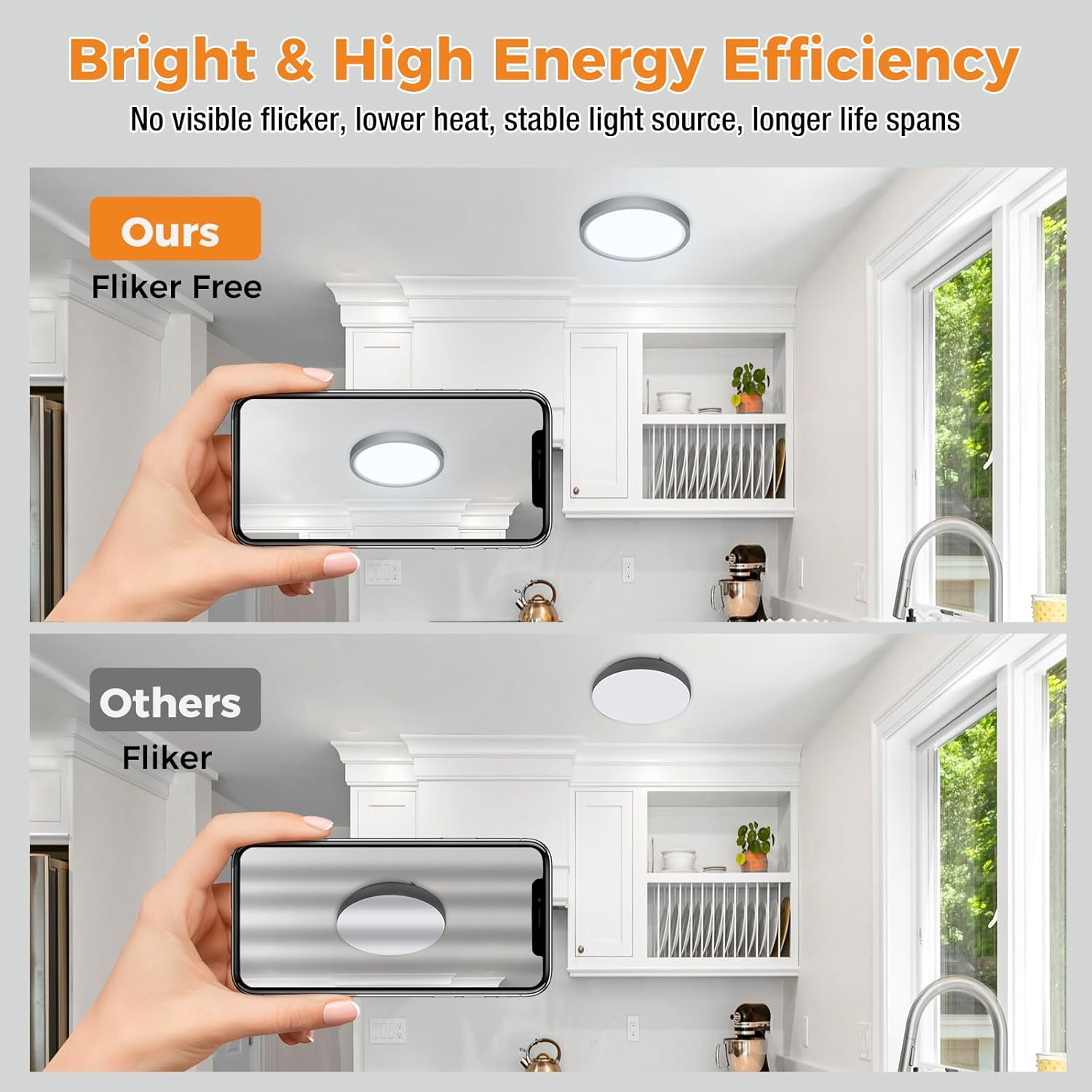 Bathroom Light, 3000K/4000K/6500K 3 Color Temperature, Waterproof IP54, Small, Round, Modern, Flush Ceiling Light for Bathroom, Kitchen, Bedroom, Hallway and More