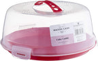Cake Caddy with Clear Lid – Secure Cake Storage & Transport Container | Serve & Display on the Same Base | Ideal for Bakes, Treats & Special Occasions