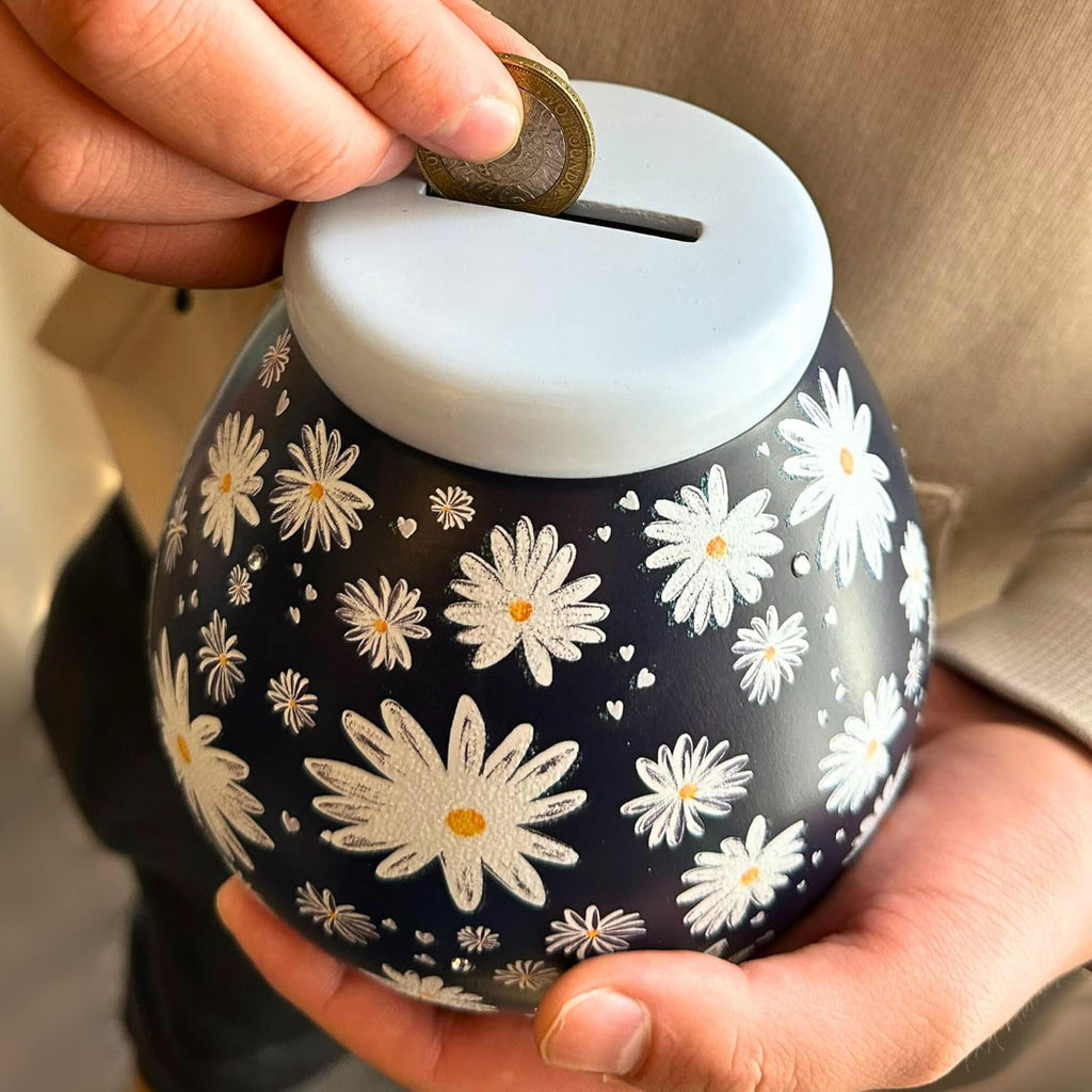 Honeymoon Fund Hand Painted Save And Smash Handcrafted Ceramic Money Box | Eco Freindly & Recyclable Pink Piggy Bank | Decorative Gift and Save for Wedding & Honeymoon fund