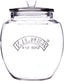 Universal Jar Push-Top Lid 2 Litre Glass Food Container with Silicone Seal Kitchen Pantry Storage for Dry Food Biscuits Sweets and Treats