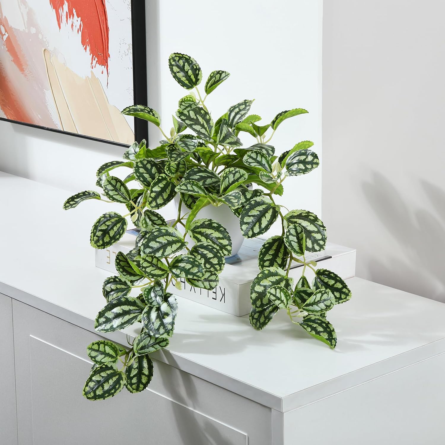 Artificial Plant Decorative Modern Living Room Balcony Bedroom Bathroom Room Table Decoration (Pack of 1)