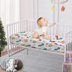 Cot Fitted Sheets 120 x 60 cm 100% Soft Cotton Jersey (Dinosaur, 120x60)