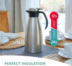 Emsa 514499 Soft Grip Quick-Tip Vacuum jug 1.5 litres, BlackBerry