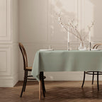 Rectangular Rectangle Fabric Tablecloth Table Cloth Table Cover 100cm x 140cm 39"x55" Sage Green