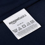 2-Piece 85 gsm Microfibre Single Bedding Duvet Cover Set, Duvet Cover 135 x 200 cm & 1 Pillowcase 50 x 80 cm, Navy Blue