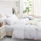 Double Duvet Cover Set - Pre-Washed Microfibre Bedding Set for Added Softness & Comfort - Lightweight Premium Quilt Cover Set for All Seasons With Zipper Closure