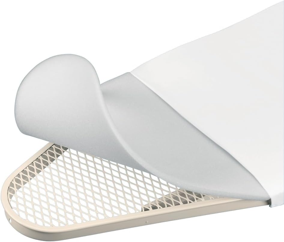 Ironing Board Cover C with 8 mm Foam Padding, Fairtrade Cotton, Durable and Easy Fit for Enhanced Ironing Performance – New Dawn, 124 x 45 cm