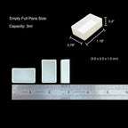 FCLUB Empty Watercolor Tins Palette Paint Case - Large Watercolor Palette Box Metal Tin with 28 Full Pans