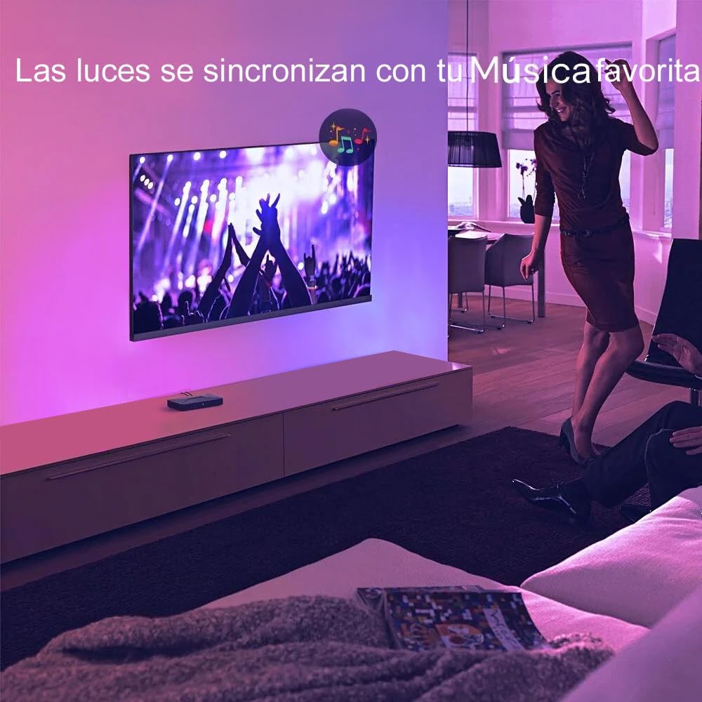 LED Strip Lights for TV, USB TV Backlight Kit with Remote, APP Control Sync to Music, 5050 RGB Smart LED Bias Lighting for HDTV (3m for 45"-60" TV)
