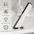 Floor Squeegee with Long Handle(50IN), Extendable Foam Squeegee Mop for Wet Room, Squidgy Shower Cleaner, Handled Floors Sweeper Water Wiper for Bathroom Kitchen Pool Pet Hair
