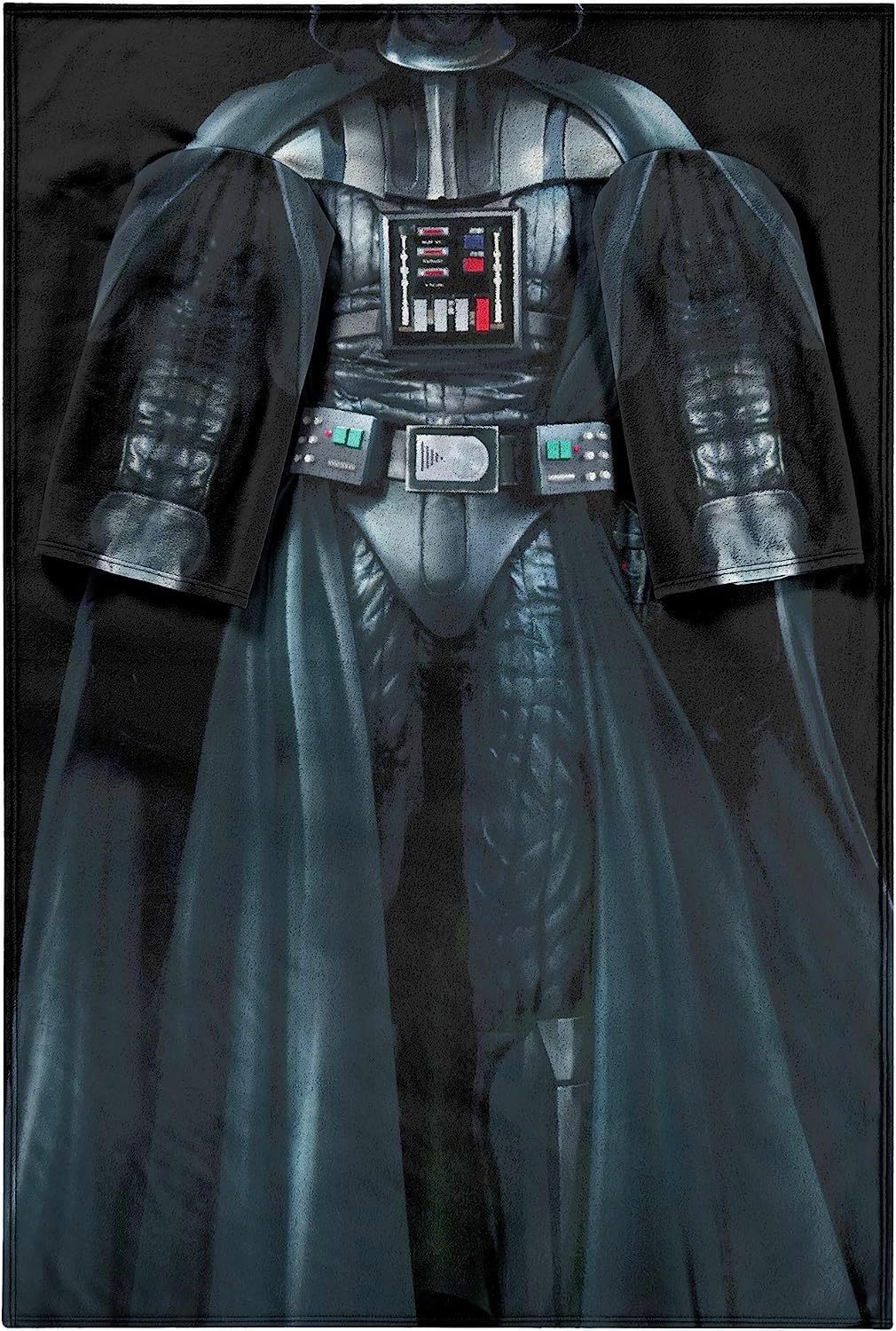 Northwest Star Wars Full Body Player Comfy Throw Blanket with Sleeves, Polyester, Black, Adult (48 x 71 in)