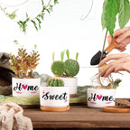 Buioata New Home Gifts, 'Home Sweet Home' Succulent Pots, House Warming Gifts for Couple, Housewarming Gifts for Friends Neighbor