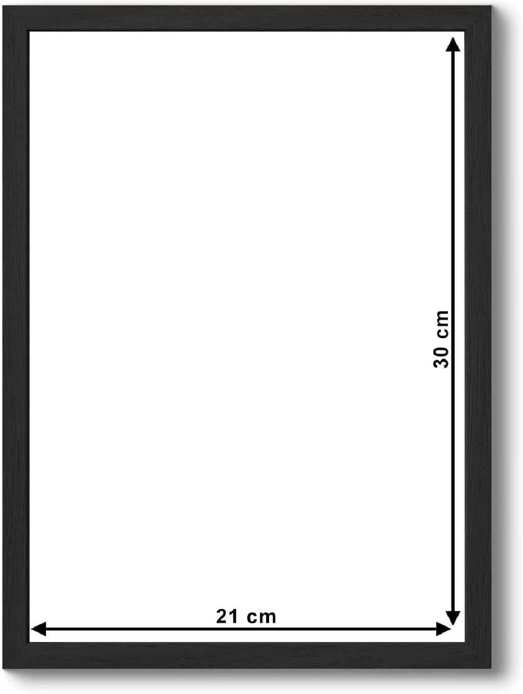 21x30cm Modern Black Wooden Picture Photo Frame A4 Photo Frame Ideal for Prints and Posters Hang Portrait or Landscape