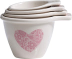 Housewares Dolomite Lola Measuring Cups, Cream, Set of 4
