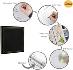 Large Slip In Photo Album Holds 500 Photos 6'' x 4'' Gold Stamp Padded Cover Black