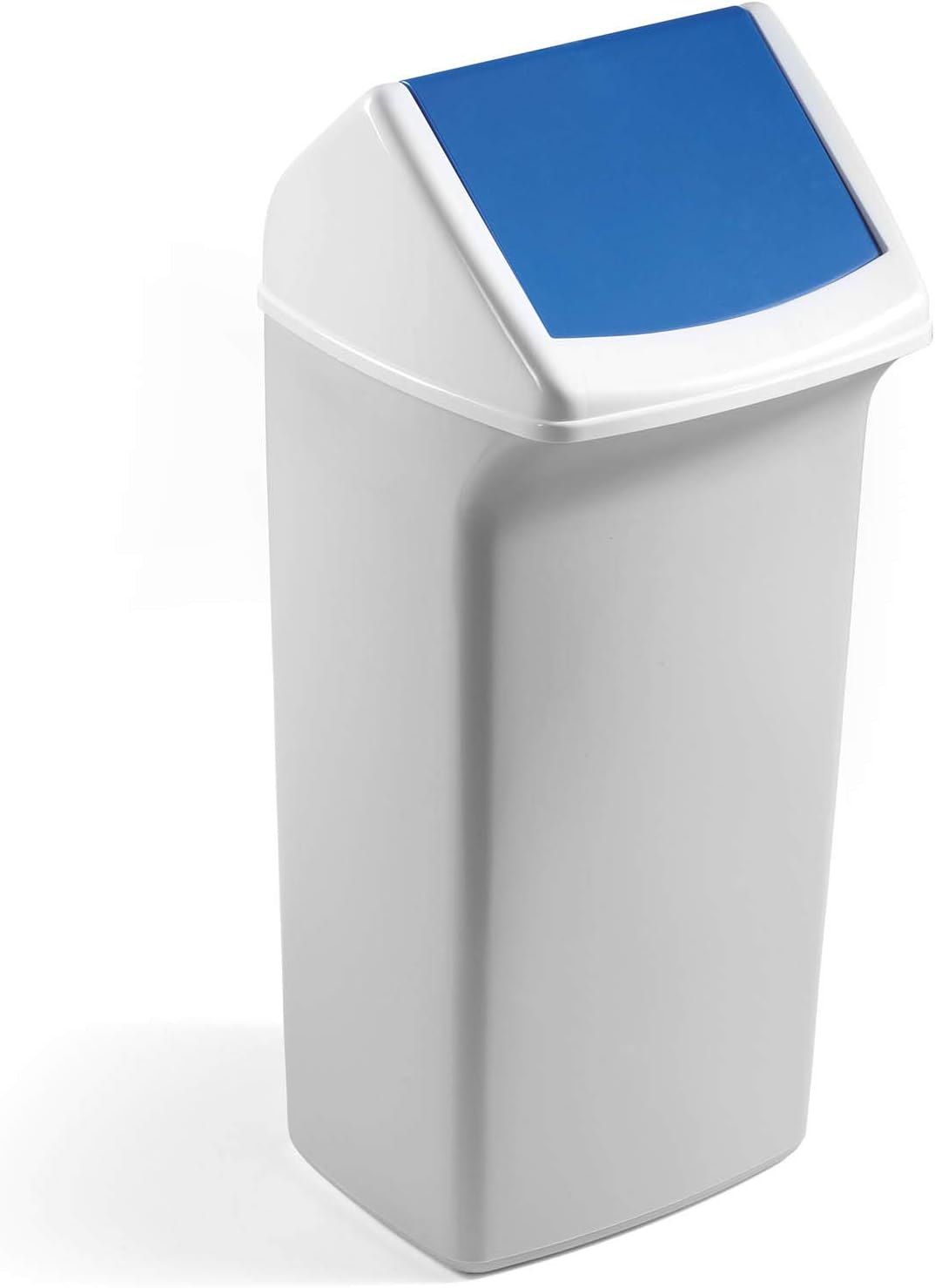 DURABIN Square 40 Flip Lid Blue - To Be Used with DURABIN 40 Square Waste Bin - Easy To Handle and Use - Perfect For Any Workplace Secondary image