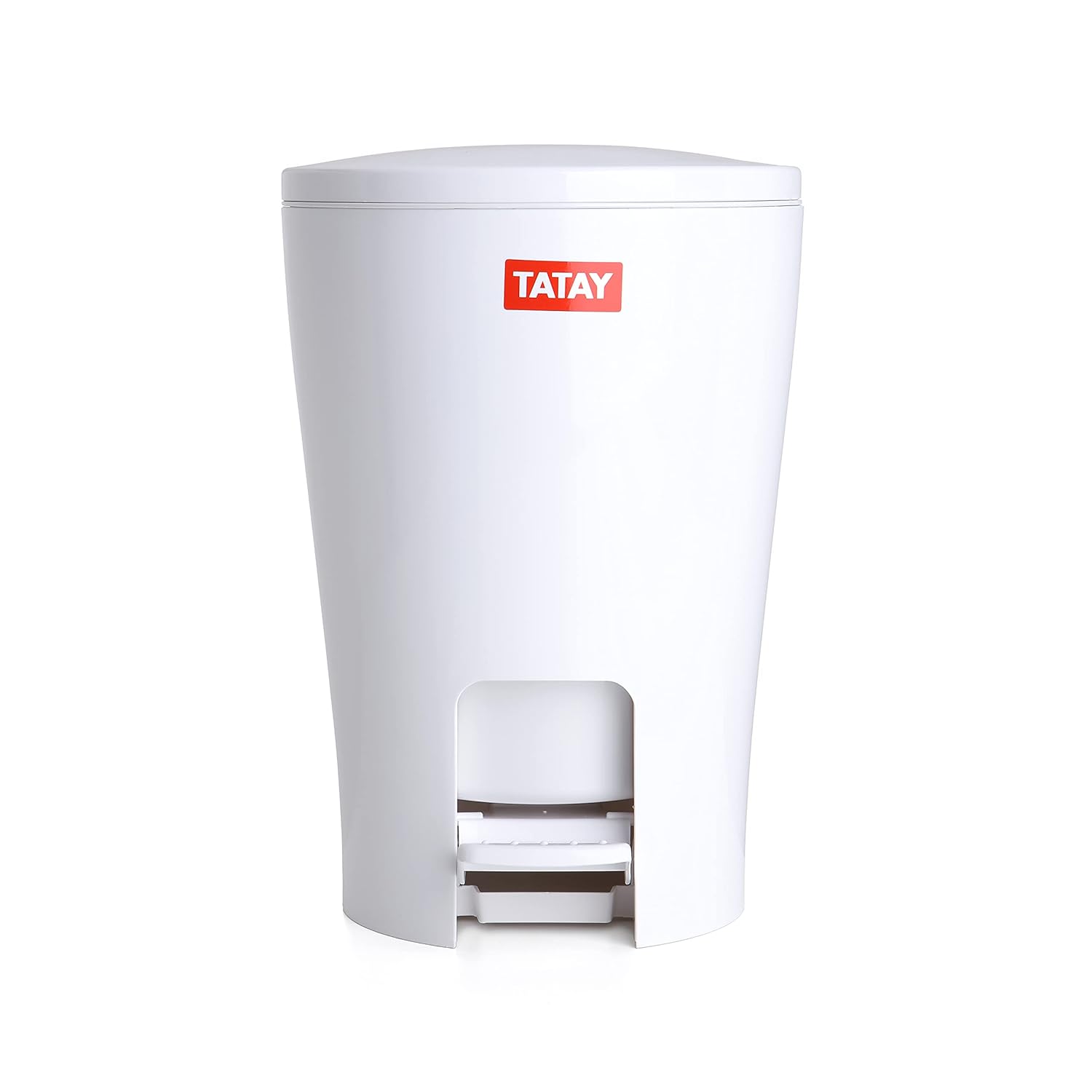 Bathroom Bin with Pedal Diabolo 5L | Inner Bucket with Handle | Practical and Easy-to-Clean Design | Made from Highly Resistant Materials | 19 x 21 x 28.2 cm – White