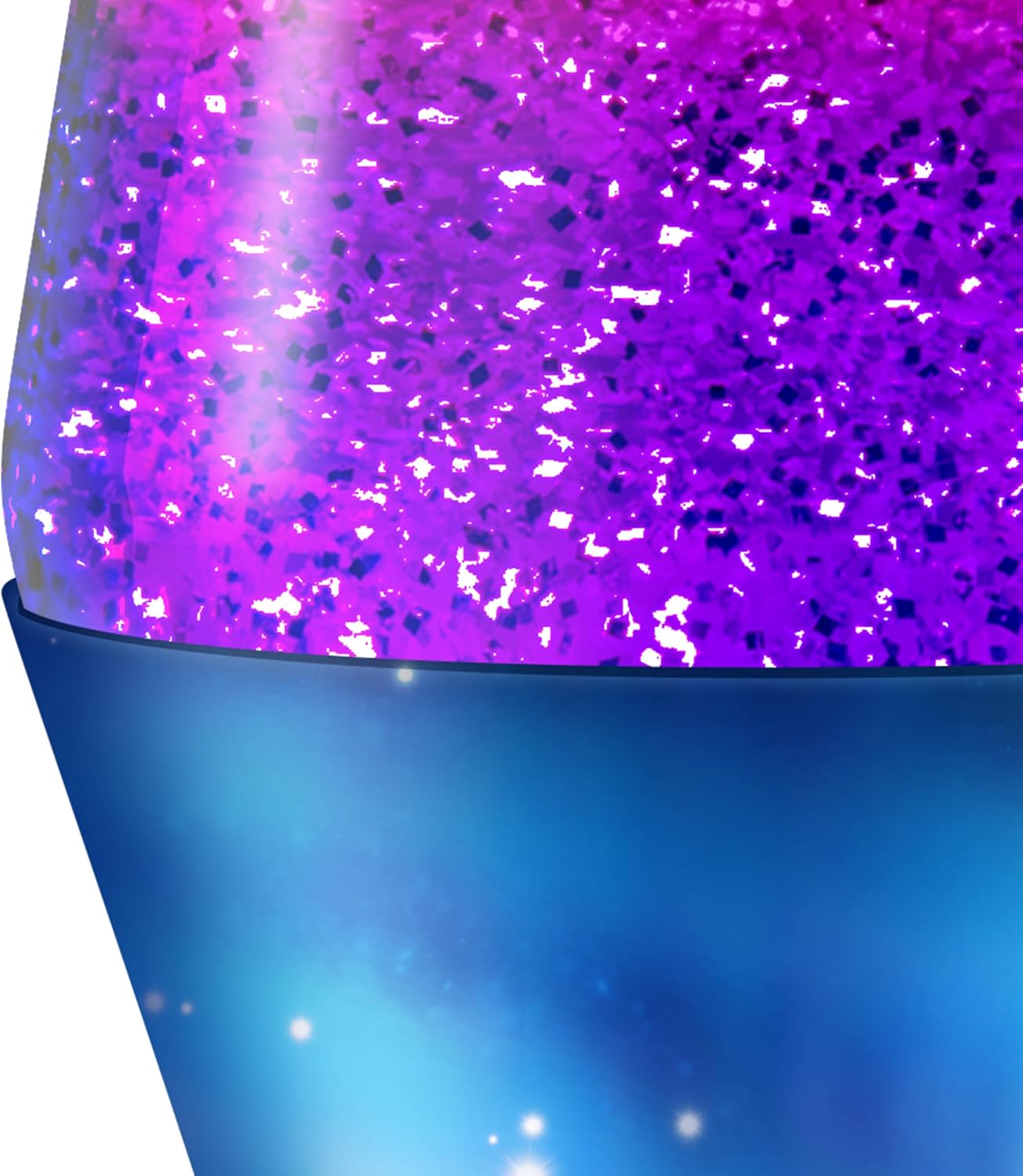 Lamp Northern Lights 2160, Tri-colour Globe, Silver Glitter, Decorative Base and Cap, Original 14.5 inch LAVA® Motion Lamp to Illuminate Your Mood